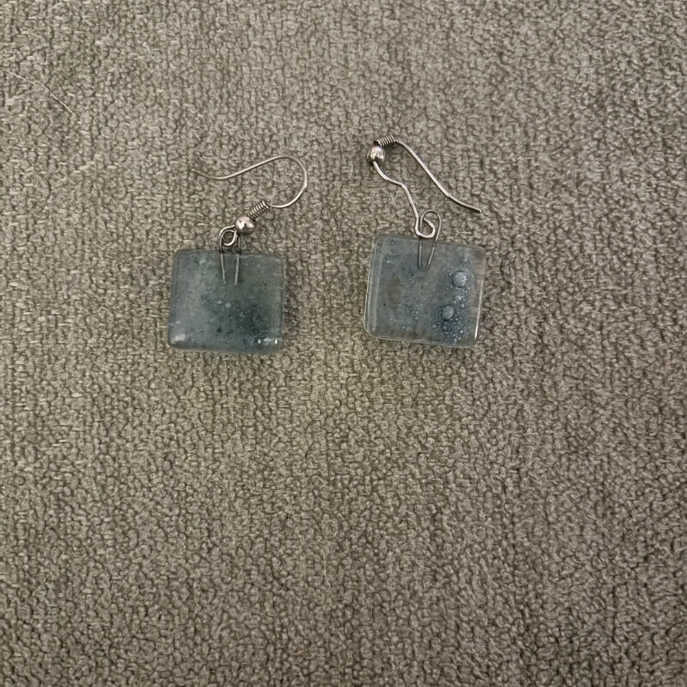 Glass earrings